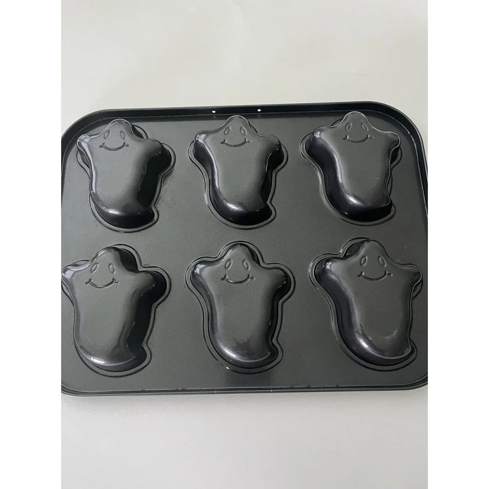 Halloween Baking Pans Molded Ghost Pumpkin Faces Candy Cake Nonstick‎ unbranded